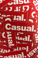 Casual Block Sticker - Filthy Casual Co.