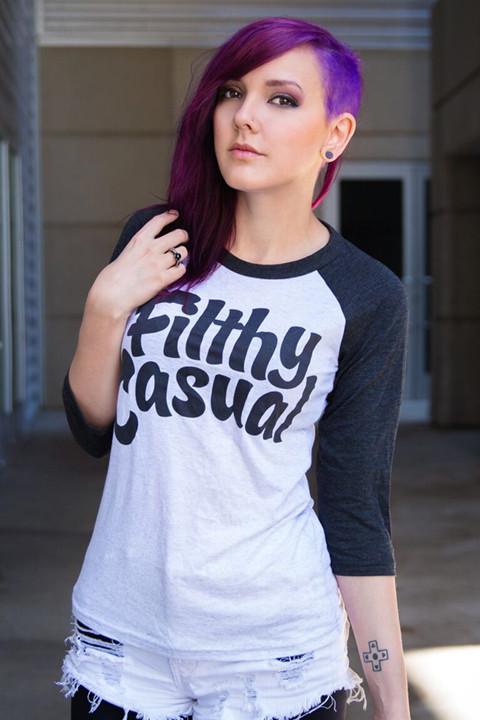 Filthy Casual Charcoal Raglan - Filthy Casual Co.